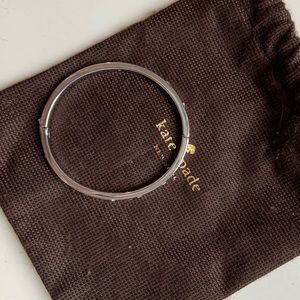 Kate Spade set in stone silver bracelet